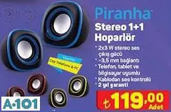 PİRANHA STEREO 1+1 HOPARLÖR PİRANHA STEREO 1+1 HOPARLÖR
